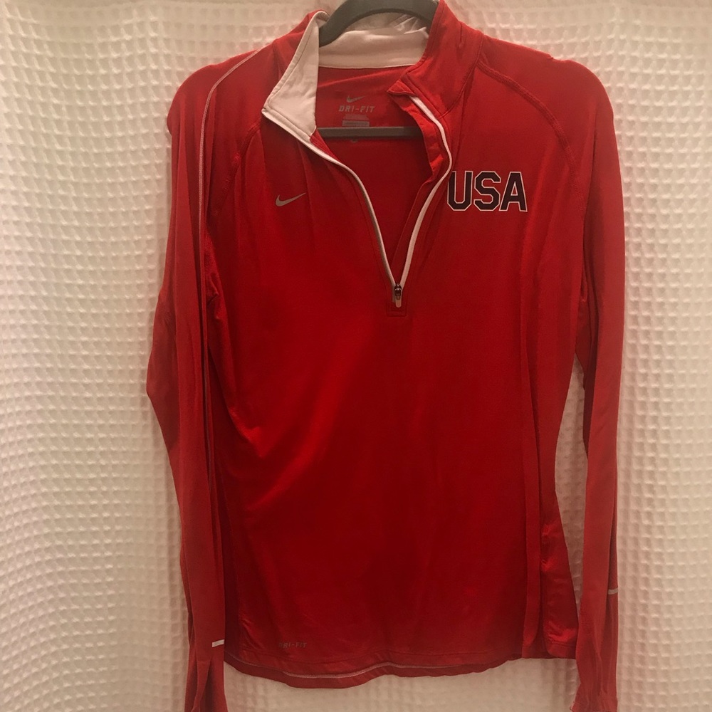 USA Nike Dryfit Half ZIP, medium